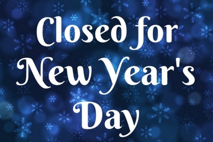 Closed New Years day