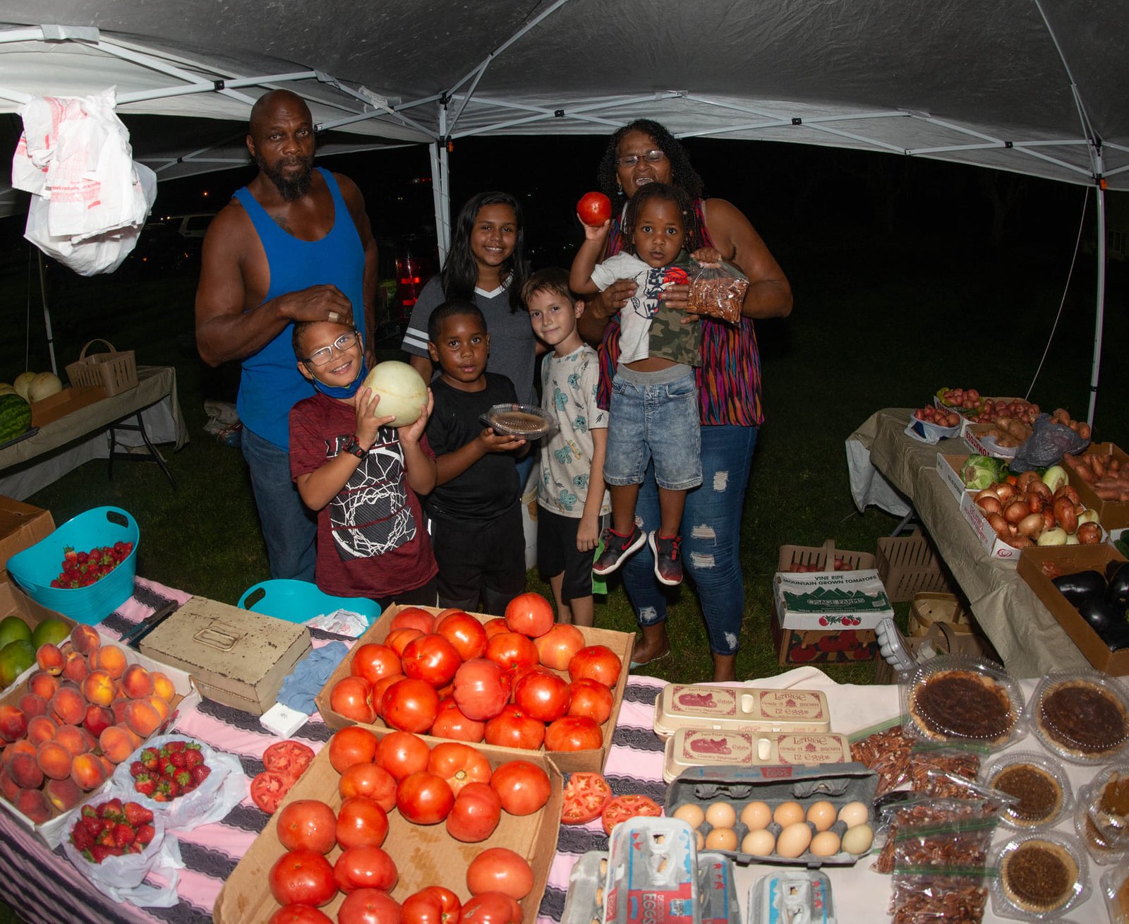 Fresh local produce at the market